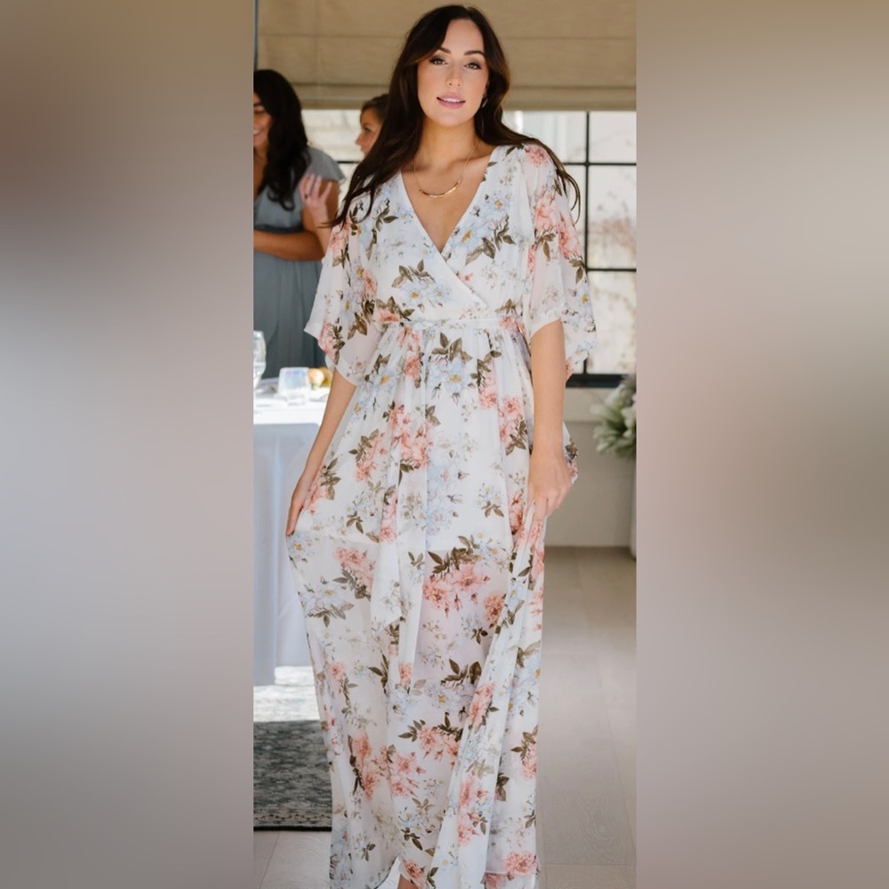 Kimono style maxi dress